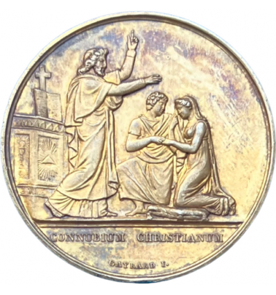 Médaille de mariage 1850