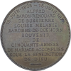 Médaille de mariage, noces d'or Alfred, Baron Renoüard de Bussierre et Louise Amélie, Baronne de Coëhorn  1875