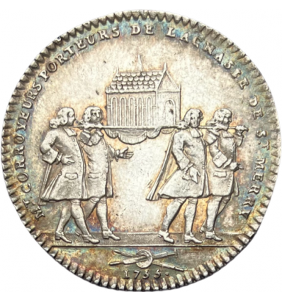 Jeton Louis XV corroyeurs de la châsse de Saint-Merry 1755