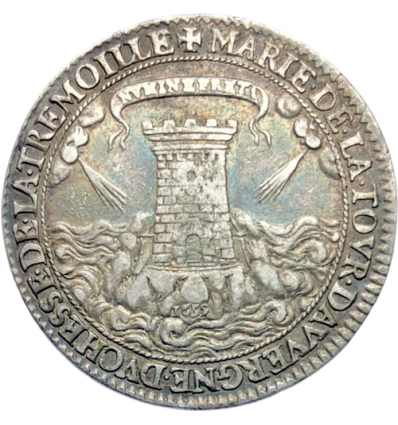 Ardennes, duché de Bouillon, jeton Henri de la Trémouille et Marie de la Tour d’Auvergne 1659