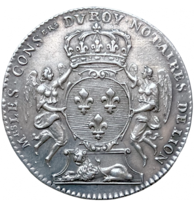 Jeton notaires royaux de Lyon 1715