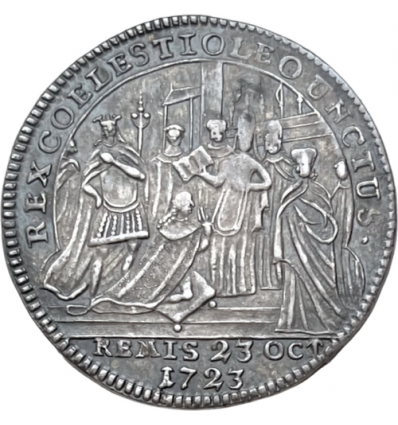 Jeton sacre de Louis XV à Reims 1723