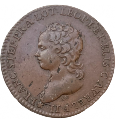 Lorraine, jeton François III second fils de Léopold et d’Elisabeth 1714