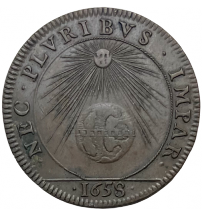 Jeton Louis XIV " Nec Pluribus Impar " 1658