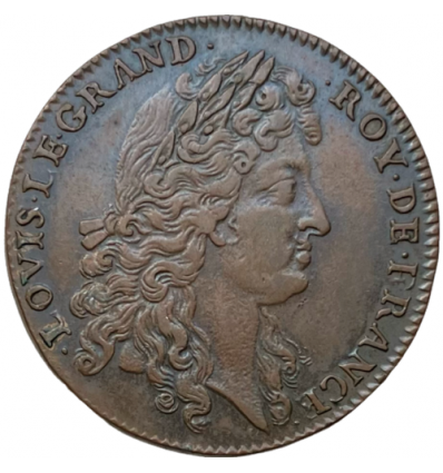 Jeton Louis XIV bâtiments du roi 1682